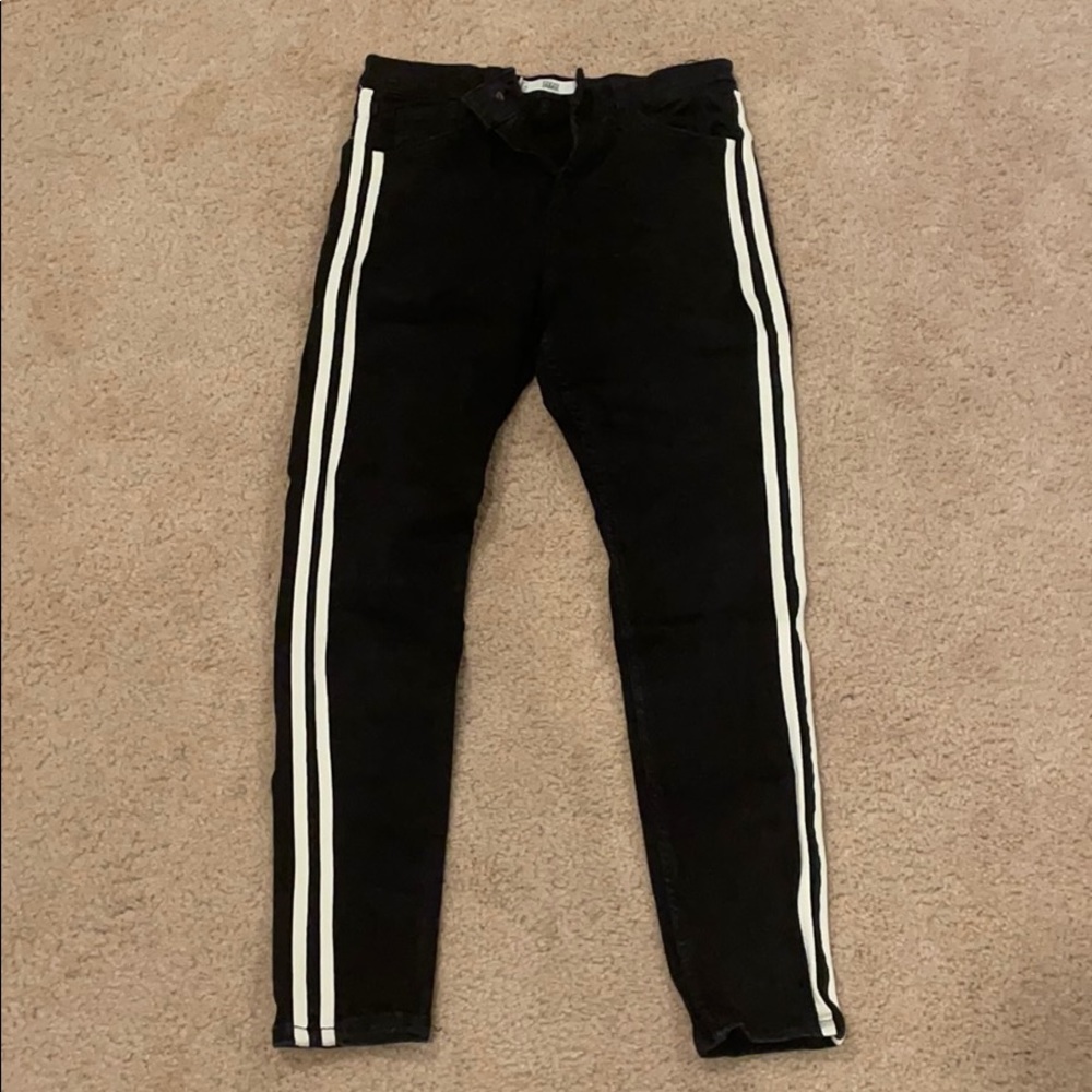 Topshop black moto jamie jeans